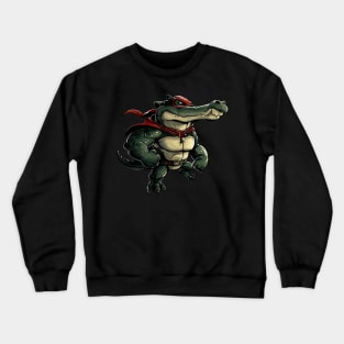 Superhero funny Crocodile Crewneck Sweatshirt